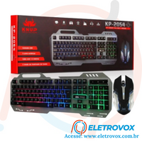 KIT Teclado/mouse Gamer Knup Kp-2054 - ELETROVOX