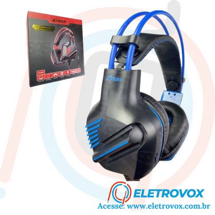 Fone Gamer Com Microfone P3 Controle de Volume Xtrad LC 844 - ELETROVOX